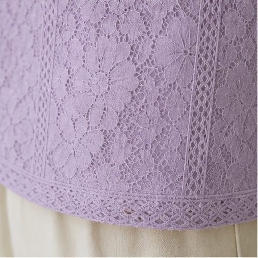 Lilac Ruffle Blouse - Picture 6 of 6